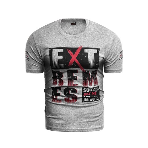 Wyprzedaż koszulka t-shirt Extremes - szara  Risardi XL wyprzedaż  