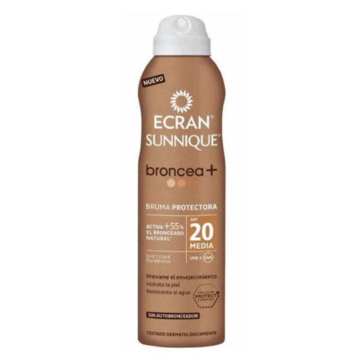 Ecran Sunnique Broncea + Lotion Spf20 Spray 250ml