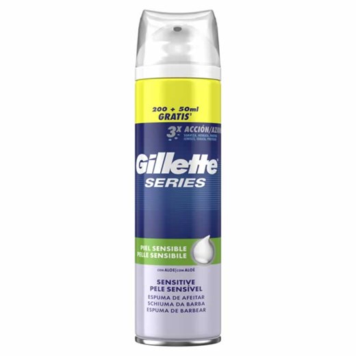Gillette Series Sensitive pianka do golenia dla skóry wrażliwej 250ml