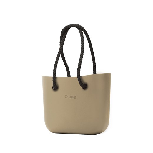 Shopper bag O Bag na ramię bez dodatków beżowa matowa 