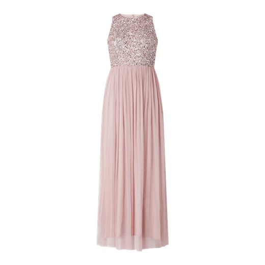 Sukienka wieczorowa z siateczki z cekinami Lace & Beads  L Peek&Cloppenburg 