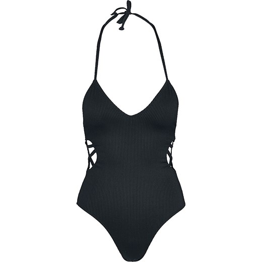 Urban Classics - Ladies Rib Swimsuit - Kostium kąpielowy - czarny   S 