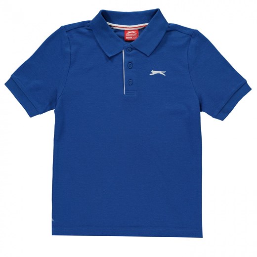 T-shirt chłopięce niebieski Slazenger z krótkim rękawem 