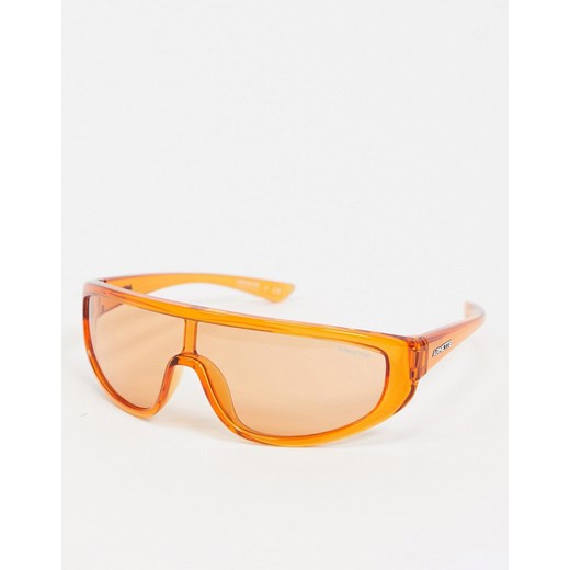 Arnette x Post Malone – Pomarańczowe okulary przeciwsłoneczne typu visor-Pomarańczowy  Arnette No Size Asos Poland