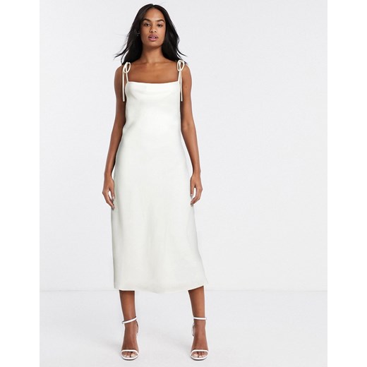 Vestire – Sugar Kremowa sukienka na ramiączkach-Biały Asos Poland Odzież Damska SY biały LDQD Vestire – Sugar Kremowa sukienka na ramiączkach-Biały Asos Poland Odzież Damska SY biały LDQD