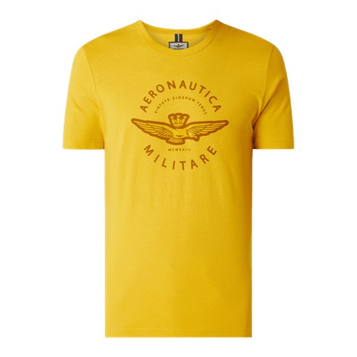 T-shirt z nadrukiem z logo Aeronautica Militare  M Peek&Cloppenburg 