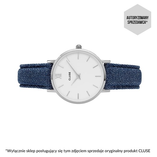 Zegarek CLUSE Minuit Silver White/Blue Denim CL30030