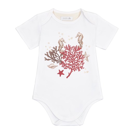Odzież dla niemowląt biała Ewa Collection dziewczęca na wiosnę w nadruki 
