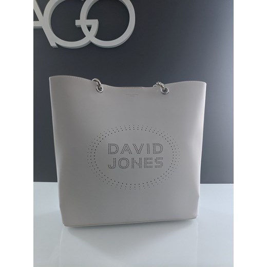 Shopper bag David Jones bez dodatków do ręki mieszcząca a8 