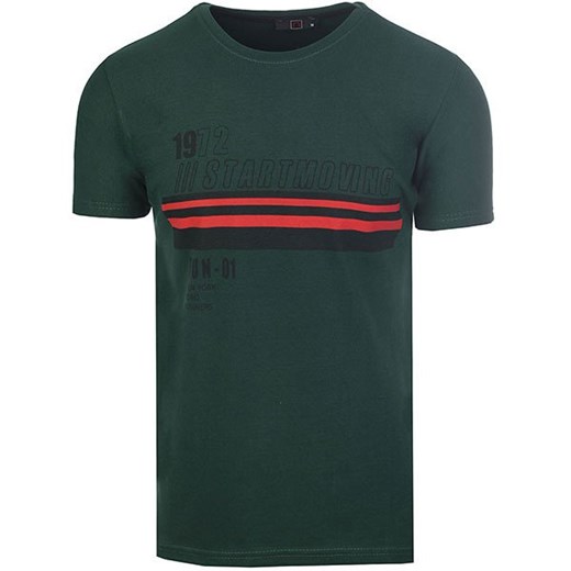 T-shirt męski zielony Neidio 