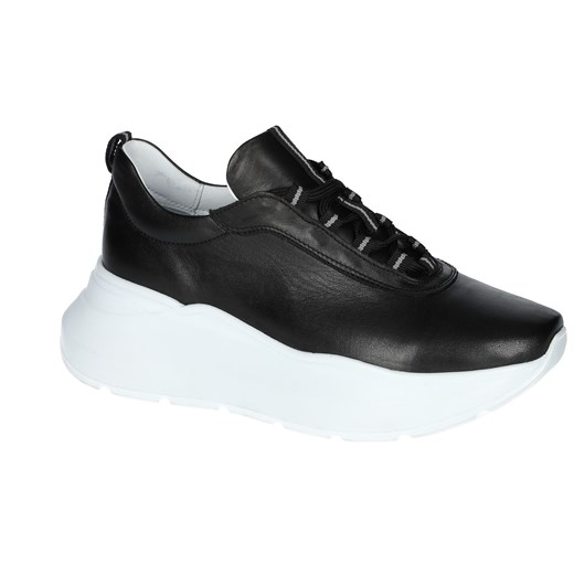 Buty sportowe damskie Simen sneakersy czarne na platformie 