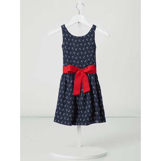 Sukienka dziewczęca granatowa Polo Ralph Lauren Childrenswear 