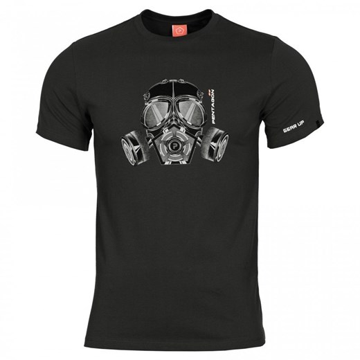 Koszulka T-shirt Pentagon Ageron Gas Mask, Black (K09012-GM-01)  Pentagon XXXL TactGear.EU