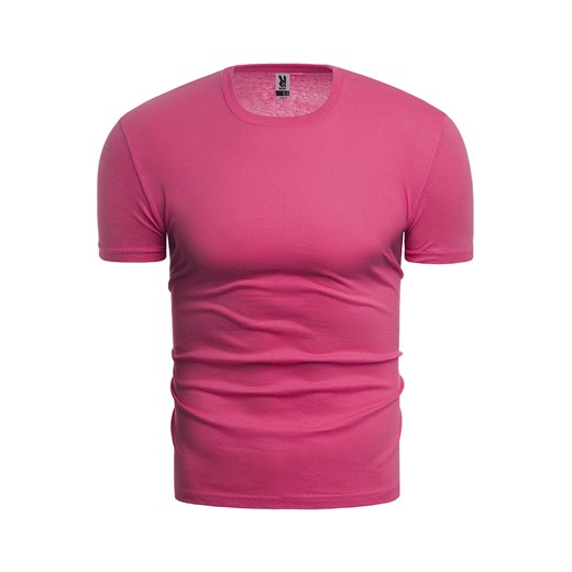 Wyprzedaż koszulka 0001 Rolly - różowa ze sklepu Risardi w kategorii T-shirty męskie - zdjęcie 86731611