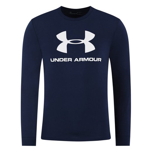 T-shirt męski Under Armour z napisami w sportowym stylu z długim rękawem 
