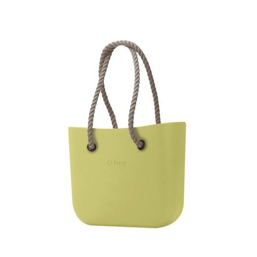 Shopper bag zielona O Bag bez dodatków na ramię 
