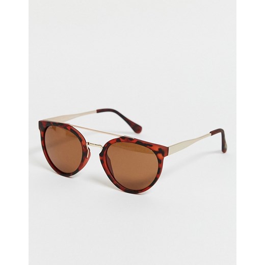 Pilgrim – Aliet – Szylkretowe okulary przeciwsłoneczne-Brązowy