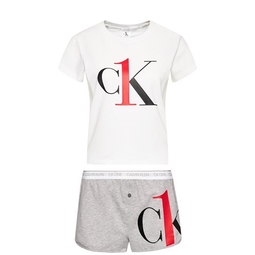 Piżama Calvin Klein Underwear biała 