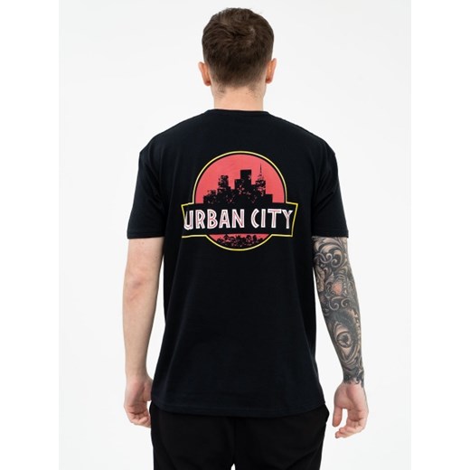 Koszulka Z Krótkim Rękawem Urban City Urban Park Czarna  Urbancity 2XL UrbanCity.pl