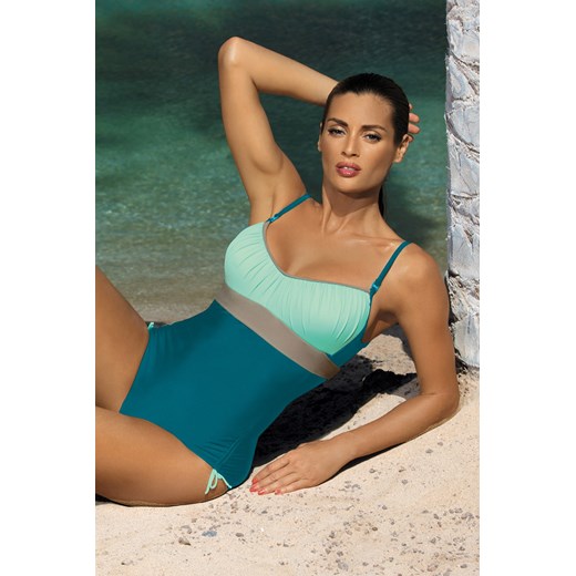 Jednoczęściowy strój kąpielowy Kostium Kąpielowy Model Whitney Curacao-Fata-Fango M-253 Sea/Sky Blue