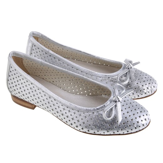 BALERINY SKÓRZANE SREBRNE 03/14 LaFEMME (35) Lafemmeshoes 41 lafemmeshoes.pl