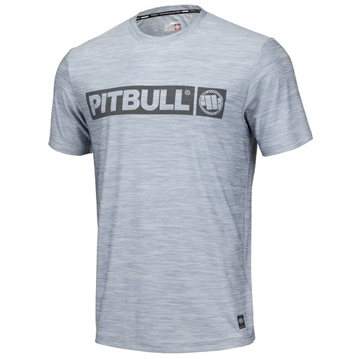 T-shirt męski Pit Bull West Coast z napisami z krótkim rękawem 