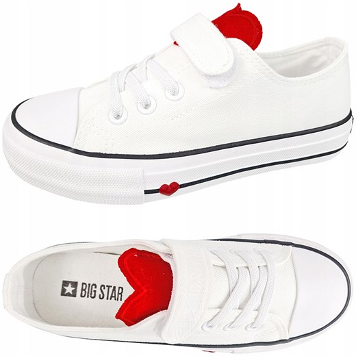 Trampki dziecięce Big Star białe buty FF374055 28