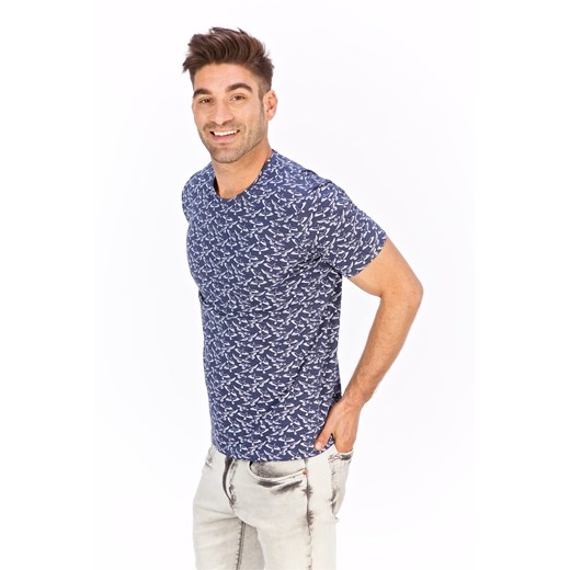 T-shirt męski Lanieri Fashion z krótkimi rękawami 