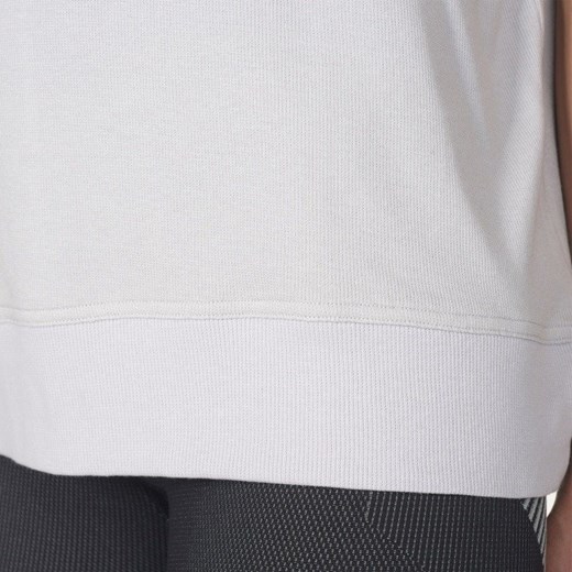 Bluzka damska szara Adidas z krótkimi rękawami 