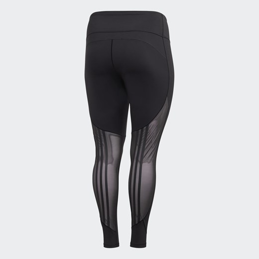Believe This 3-Stripes Mesh Long Tights (Plus Size)  adidas 3X 
