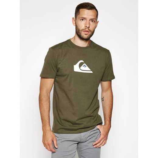 Quiksilver T-Shirt Comb Logo EQYZT05750 Zielony Regular Fit