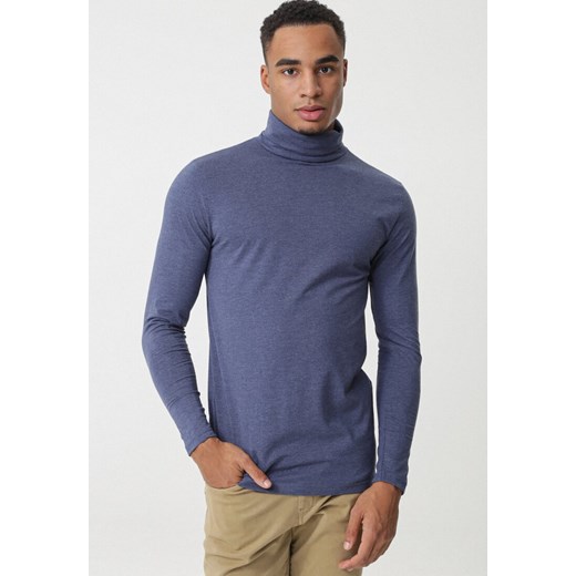 Sweter męski Born2be bez wzorów casual