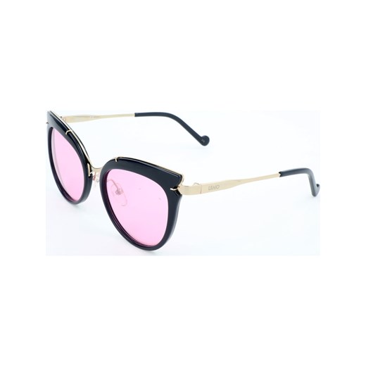 Okulary przeciwsłoneczne "LJ684S" w kolorze czarno-złoto-różowym
