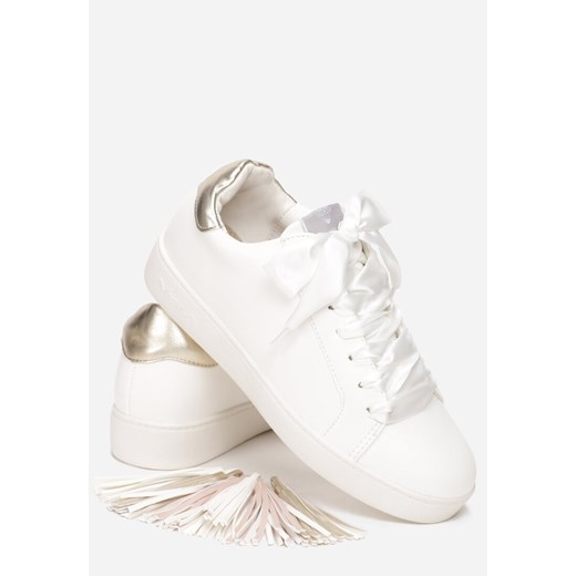 Biało-Złote Sneakersy Murmurous