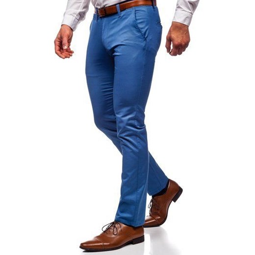 Spodnie męskie niebieskie Denley 