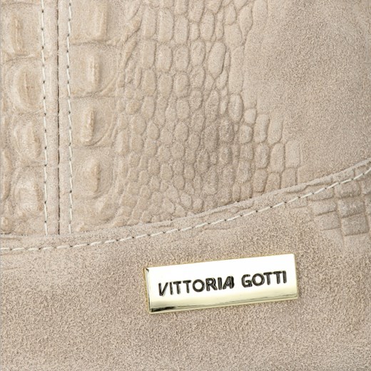Shopper bag Vittoria Gotti matowa elegancka bez dodatków 