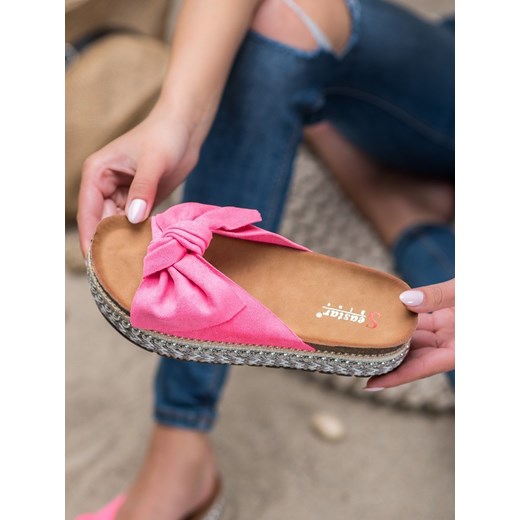 ZAMSZOWE KLAPKI Z OZDOBNĄ PLATFORMĄ Seastar  38 zoio.pl