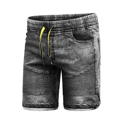 Spodenki męskie HY653 - szary jeans Risardi  L  okazja 