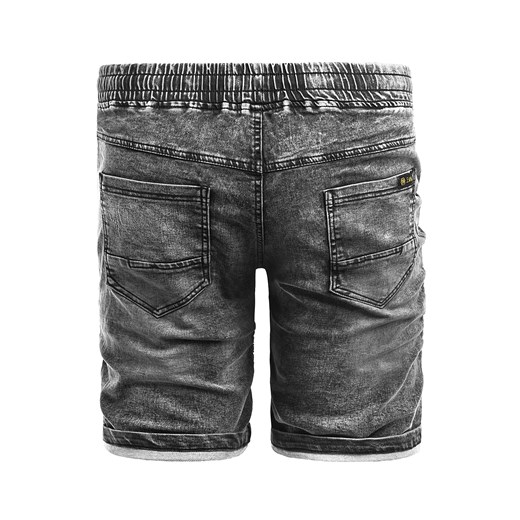 Spodenki męskie HY653 - szary jeans  Risardi L wyprzedaż  