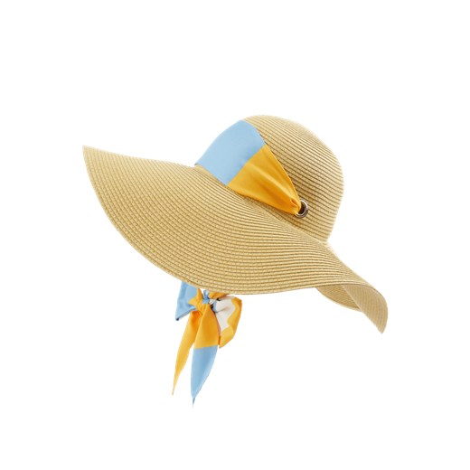 Żółty kapelusz damski Tommy Hilfiger 