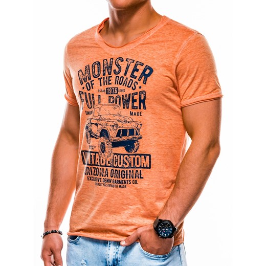 T-shirt męski Ombre z krótkimi rękawami młodzieżowy 