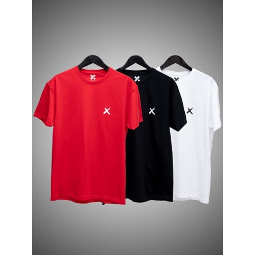 Zestaw 3 T-Shirtów Point X Mini X Czarny / Biały / Czerwony Point X  4XL promocja UrbanCity.pl 