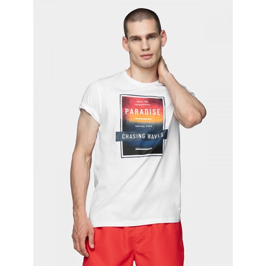 T-shirt męski Outhorn wiosenny z krótkimi rękawami 