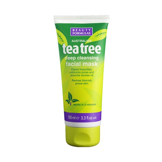 Beauty Formulas Oczyszczająca Maska Glinkowa Do Twarzy Tea Tree 100Ml  Beauty Formulas  Drogerie Natura