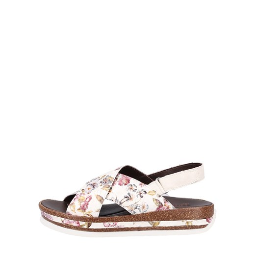 Sandały damskie Think! ze skóry na platformie płaskie 