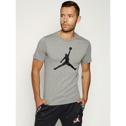 Nike T-Shirt Jordan Jumpman Ss Crew CJ0921 Szary Regular Fit