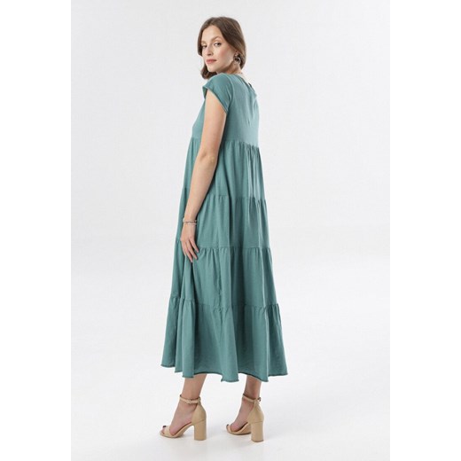 Sukienka Born2be z dekoltem w serek dzienna oversize