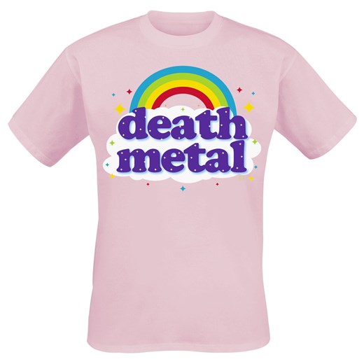 Goodie Two Sleeves - Death Metal Rainbow - T-Shirt - różowy   L EMP