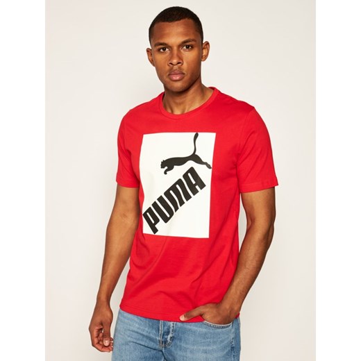 Puma T-Shirt Big Logo Tee 581386 Czerwony Regular Fit