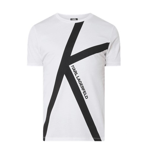 T-shirt z nadrukiem z logo  Karl Lagerfeld XL Peek&Cloppenburg 